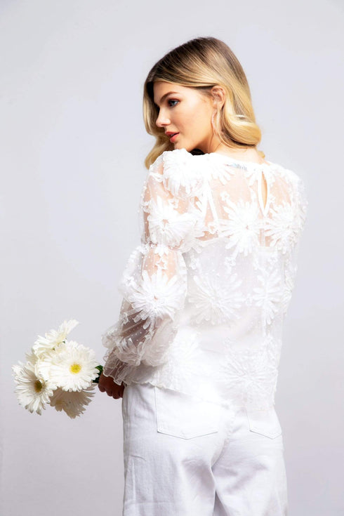 Brittany Blouse - Snowflake Martini